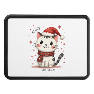 Meowy Christmas Cat Lover Funny Festive Holidays C Hitch Cover