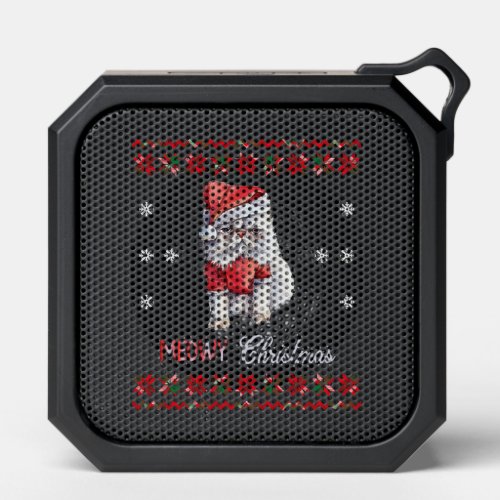 Meowy Christmas Cat Lover Merry Christmas catmas Bluetooth Speaker
