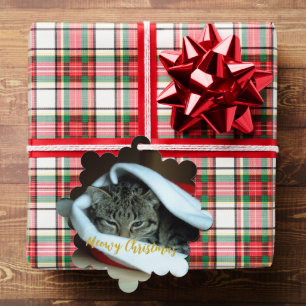 Meowy Christmas Cat Ornament Card