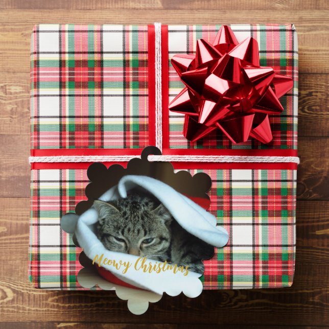 Meowy Christmas Cat Ornament Card (Insitu (Gift))