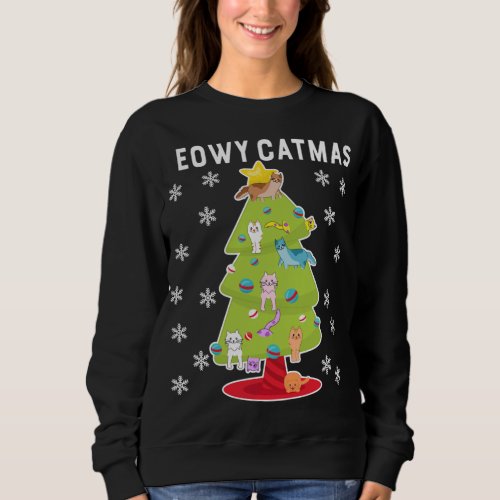 Meowy Christmas Cat Tree of Ugly Christmas Sweater