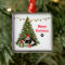 Meowy Christmas Cats and Tree Ceramic Ornament