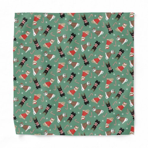 Meowy Christmas Cats Bandana