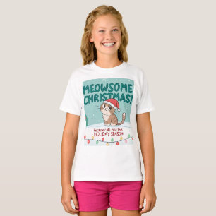 Meowy Christmas cut Cat – Family Matching Holida T-Shirt