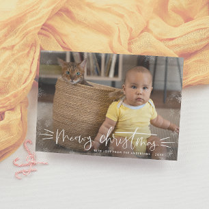 Meowy Christmas Cute Cat Christmas Holiday Photo