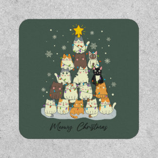 Meowy Christmas — Cute Cat Tree Patch