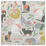Meowy Christmas Fabric
