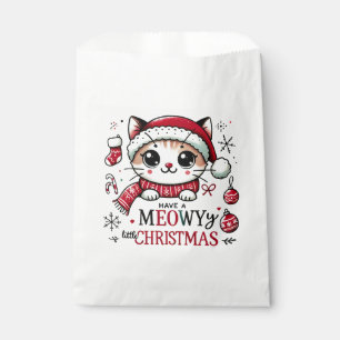 Meowy Christmas Favor Bag