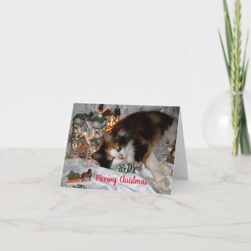 Meowy Christmas from Your Cat a Cute Card