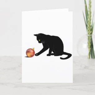 Meowy Christmas Funny Cat Holiday Card