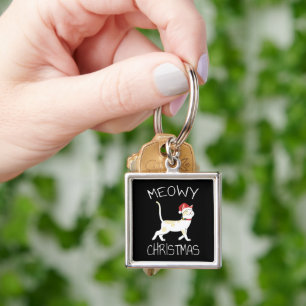 Meowy Christmas - Funny Christmas 2022 Keychain