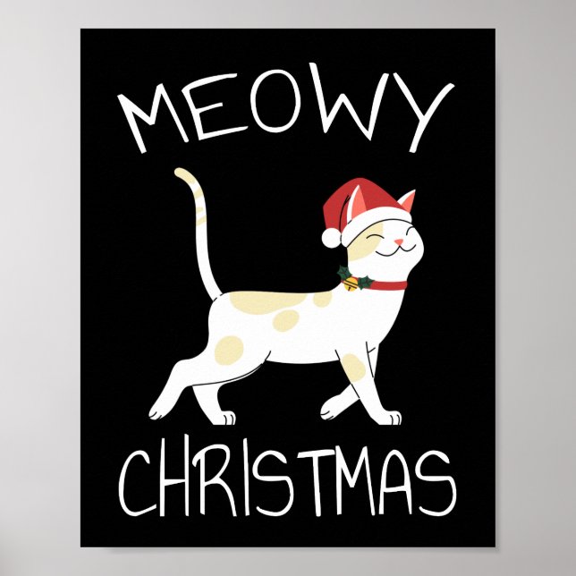 Meowy Christmas - Funny Christmas 2022   Poster (Front)