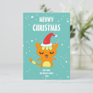 Meowy Christmas, Funny Christmas Card