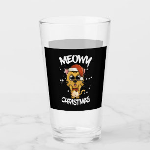 meowy christmas glass