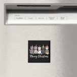 Meowy Christmas Happy Cat Year Cat Lover Xmas Magnet<br><div class="desc">Meowy Christmas Happy Cat Year Cat Lover Xmas</div>