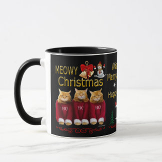 Meowy Christmas Happy New Year coffee mug