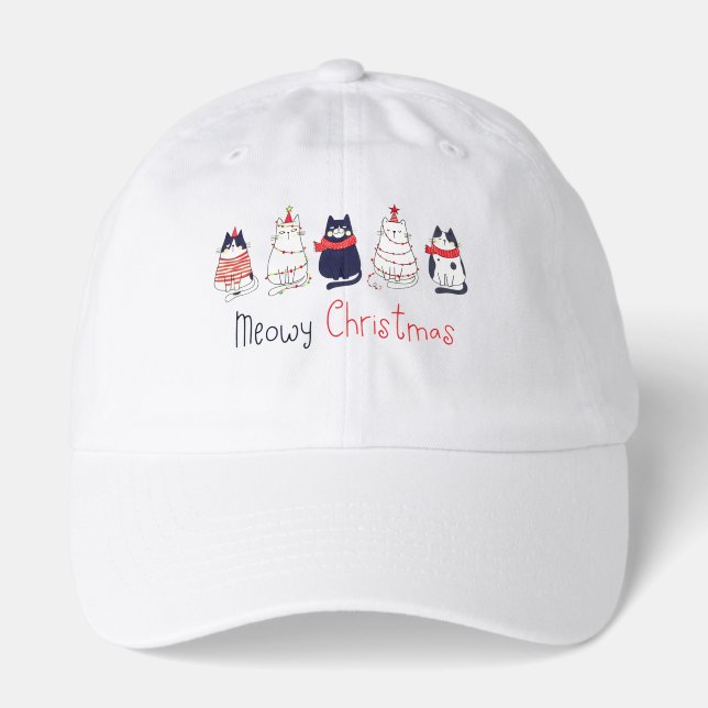 Meowy Christmas  Hat (Front)