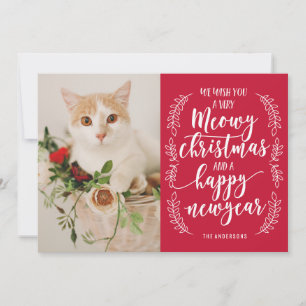 Meowy Christmas Holiday Card