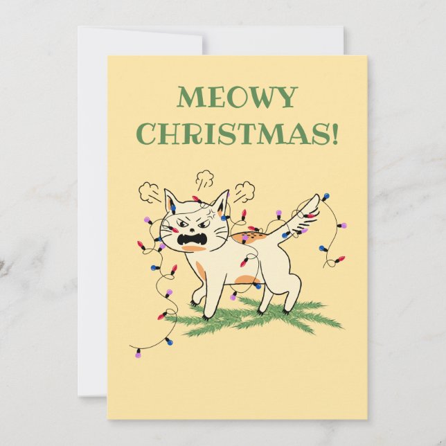 Meowy Christmas! Holiday Card (Front)