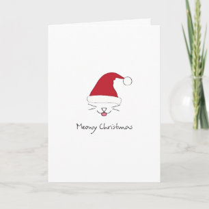 Meowy Christmas Holiday Card