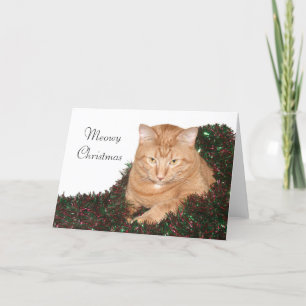 Meowy Christmas Holiday Card