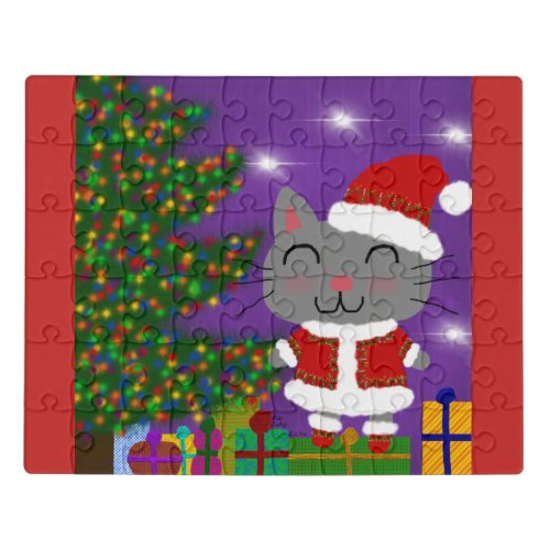 Meowy Christmas Jigsaw Puzzle