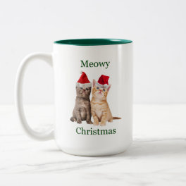 Meowy Christmas Kitten Mug