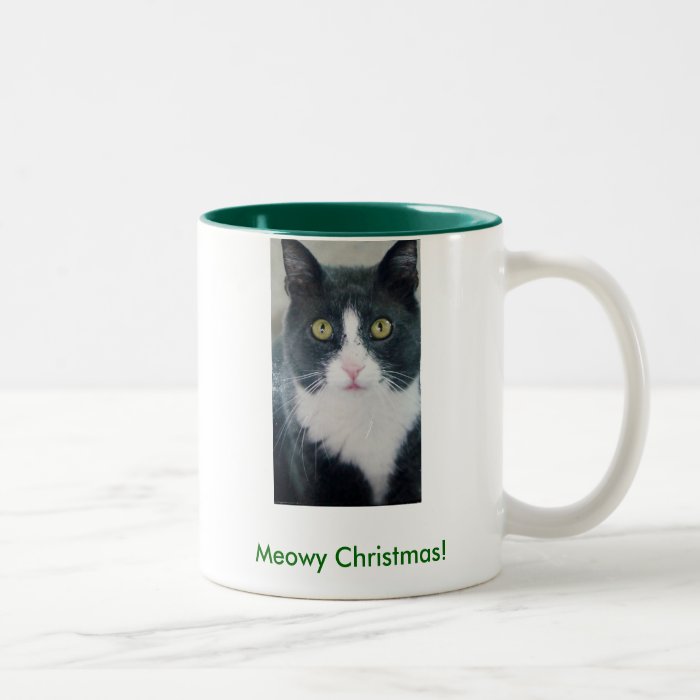 Meowy Christmas Kitty Holiday Mug Funny Cat