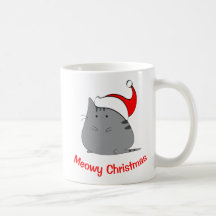 Meowy Christmas mug