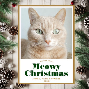 Meowy Christmas Photo Holiday Card