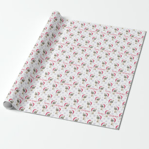 Meowy Christmas Siamese Cat Wrapping Paper