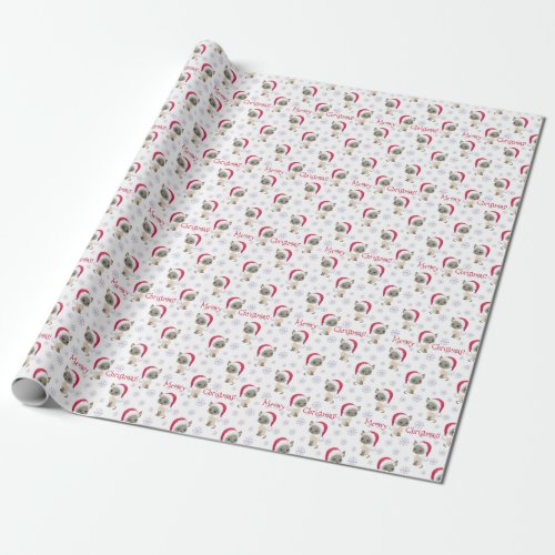 Meowy Christmas Siamese Cat Wrapping Paper