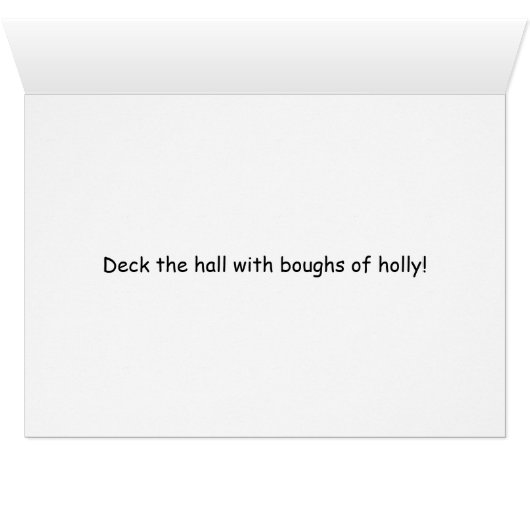 Meowy Christmas Sphinx Cat (Inside Horizontal (Bottom))