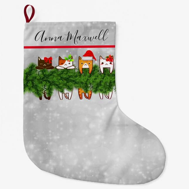 Meowy Christmas Stocking (Front)