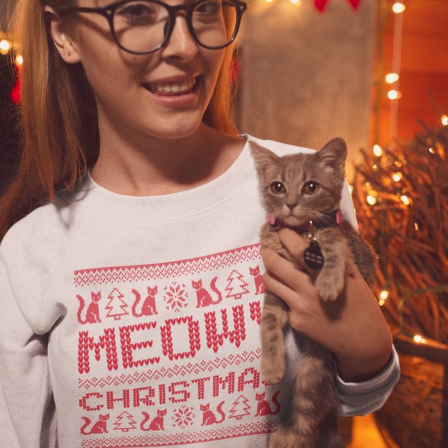 Meowy Christmas Sweatshirt (Creator Uploaded)