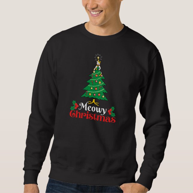 Meowy Christmas  Sweatshirt (Front)