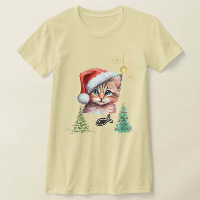 Meowy Christmas! T-Shirt (Laydown)