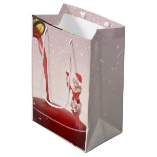 Meowy Christmas Toast Medium Gift Bag