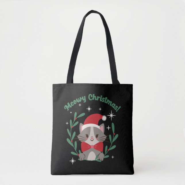 Meowy Christmas     Tote Bag (Front)