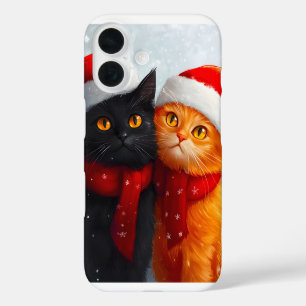 Meowy Christmas Winter Love iPhone 16 Case