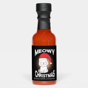 Meowy Christmas with christmas cat Hot Sauces