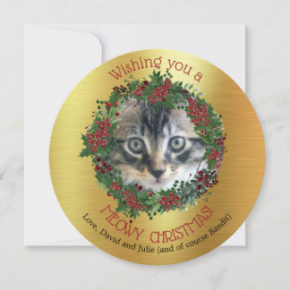 MEOWY CHRISTMAS  || Your Cat Photo Card