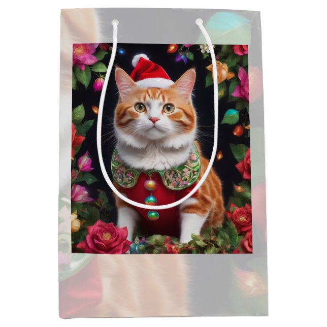  Meowy  Medium Gift Bag (Front)