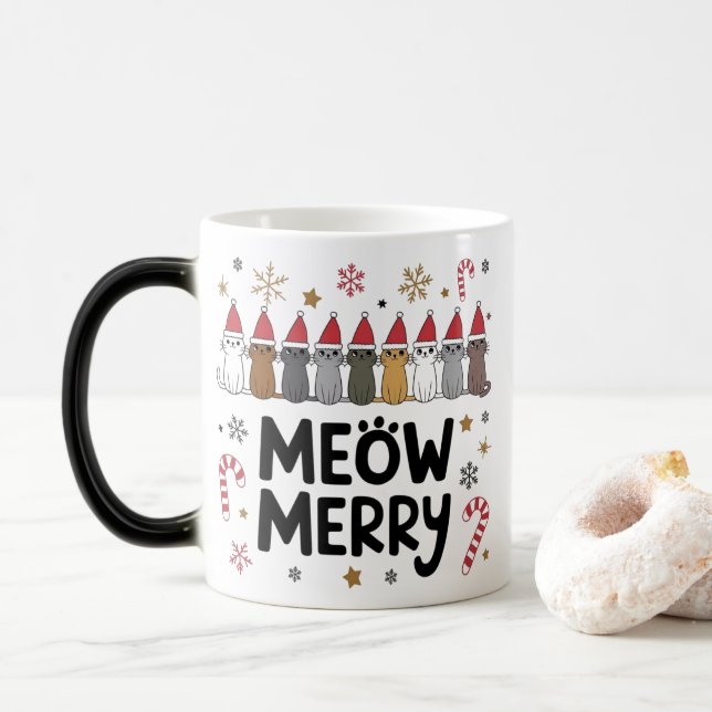 Meowy Merry Catmas Mug (With Donut)