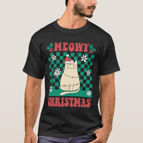 meowy ugly christmas sweater