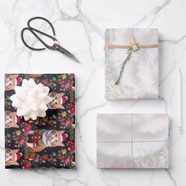  Meowy  Wrapping Paper Sheets (Front)