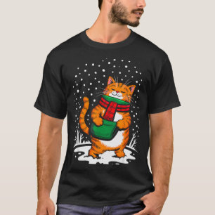 Meowy Xmas Cats Christmas Snow Kitten Funny For Ca T-Shirt