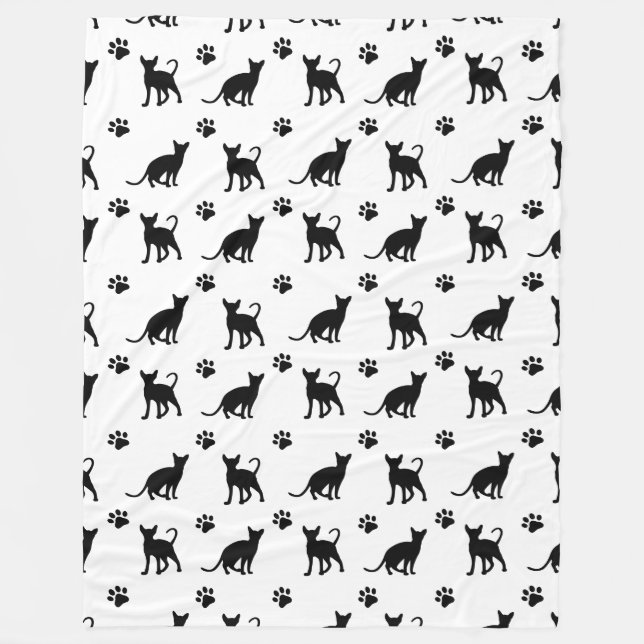 Meowz 60x80 Fleece Blanket (Front)