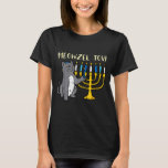 Meowzel Tov Jewish Cat Funny Hanukkah Chanukah Pjs T-Shirt<br><div class="desc">Meowzel Tov Jewish Cat Funny Hanukkah Chanukah Pjs Women</div>