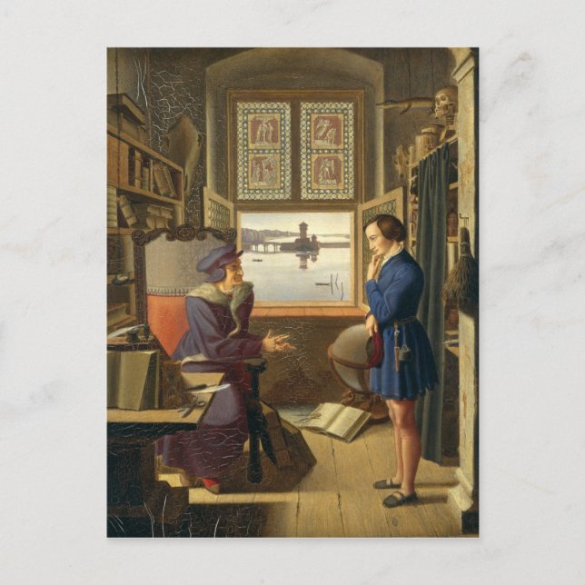 Mephisto and the Student, 1828 Postcard (Front)